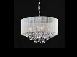 Crystal Pendant Light C143-60cm - Galaxy Lighting NZ