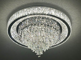 LED Color Change Crystal Ceiling Light With Remote Control C145-800 - Galaxy Lighting NZ
