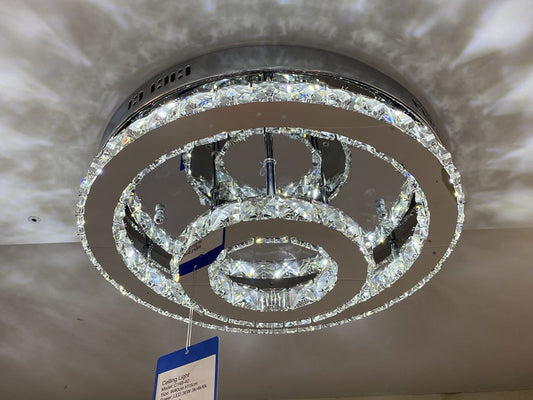 LED Color Change Crystal Ceiling Light C148-50cm - Galaxy Lighting NZ