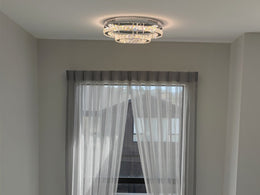 LED Color Change Crystal Ceiling Light C148-50cm - Galaxy Lighting NZ