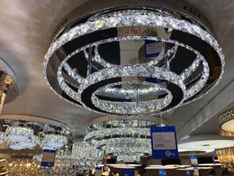 LED Color Change Crystal Ceiling Light C148-50cm - Galaxy Lighting NZ