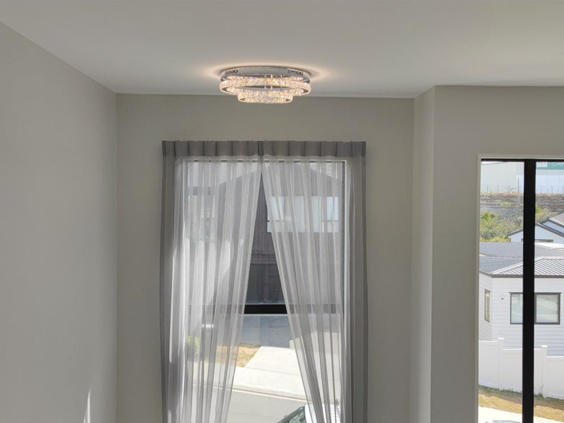LED Color Change Crystal Ceiling Light C148-50cm - Galaxy Lighting NZ