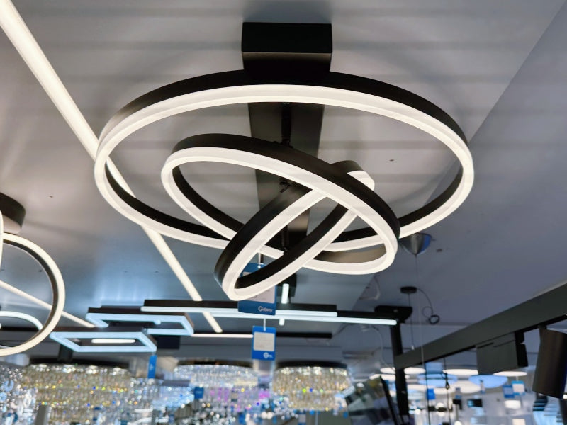 Modern LED Black Color Ceiling Light C157-60cm(DEMO) - Galaxy Lighting NZ