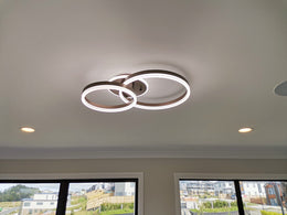 Modern  LED Black Color Ceiling Light C158-75cm - Galaxy Lighting NZ