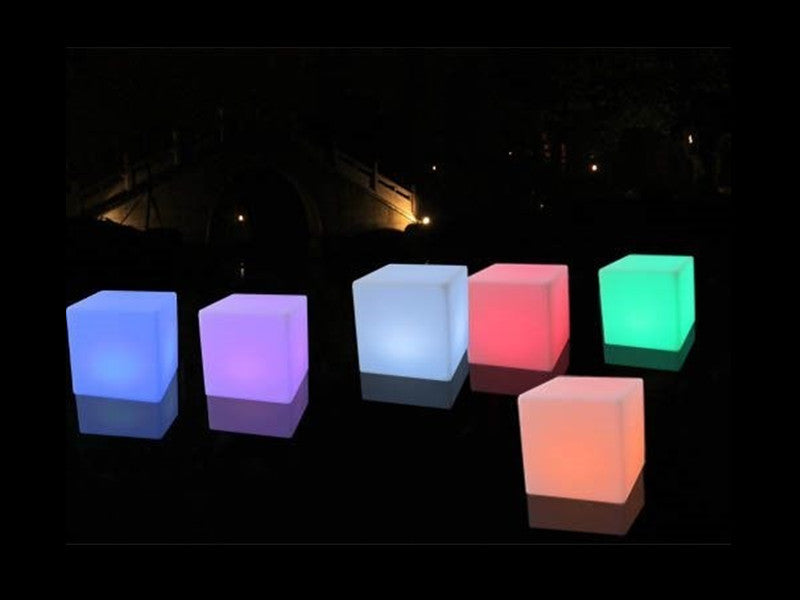 LED Garden Light RGB Cube 50cm - Galaxy Lighting NZ