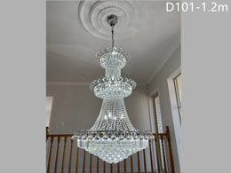 Crystal Chandelier D101-1.2M ，Three Sizes - Galaxy Lighting NZ