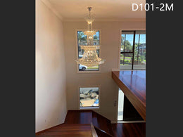Crystal Chandelier D101-2M，Three Sizes - Galaxy Lighting NZ