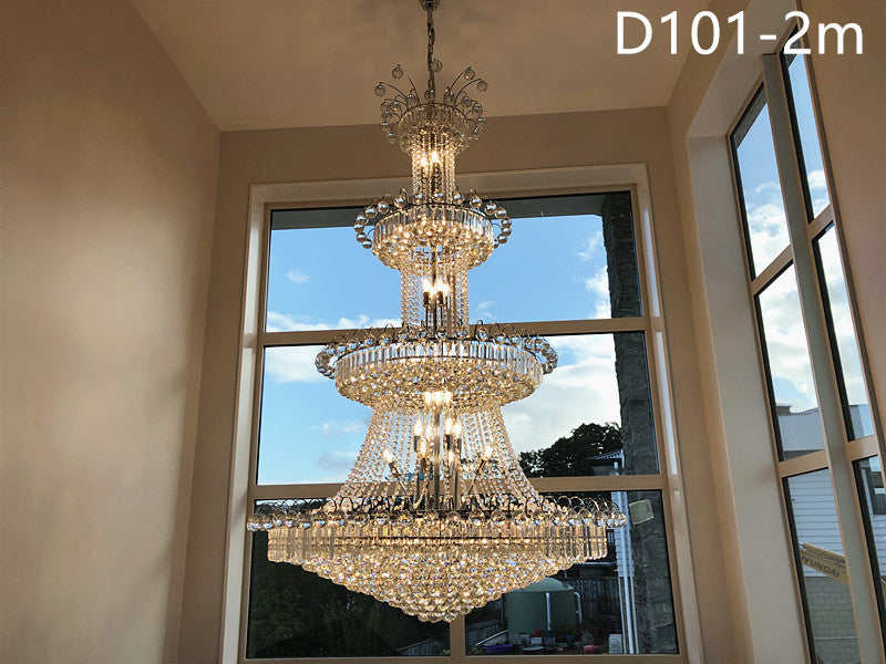 Crystal Chandelier D101-2M，Three Sizes - Galaxy Lighting NZ