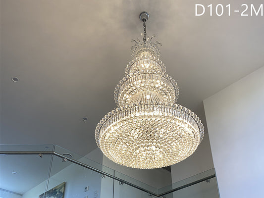 Crystal Chandelier D101-2M，Three Sizes - Galaxy Lighting NZ