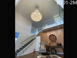 Crystal Chandelier D101-2M，Three Sizes - Galaxy Lighting NZ