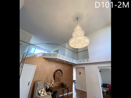 Crystal Chandelier D101-2M，Three Sizes - Galaxy Lighting NZ