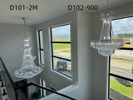 Crystal Chandelier D101-2M，Three Sizes - Galaxy Lighting NZ