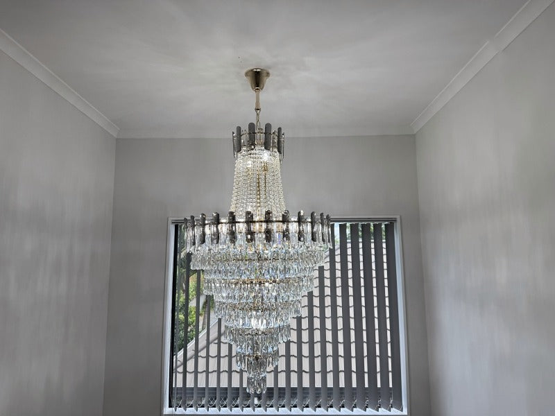 Classic Crystal Chandelier D112-80cm - Galaxy Lighting NZ