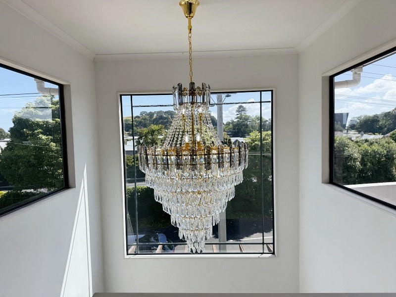 Classic Crystal Chandelier D112-80cm - Galaxy Lighting NZ