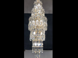 Luxury Crystal Drop Light D114-1.7M - Galaxy Lighting NZ