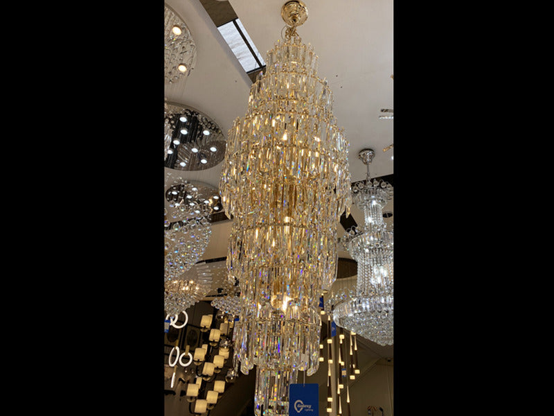 Luxury Crystal Drop Light D114-1.7M - Galaxy Lighting NZ
