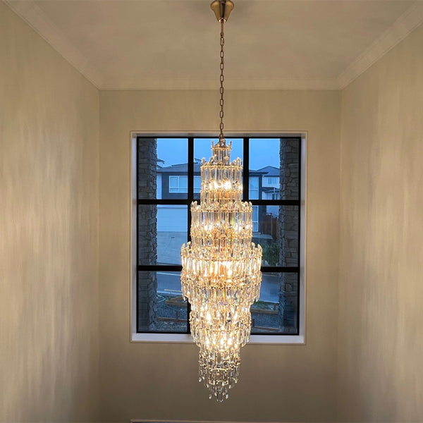 Luxury Crystal Drop Light D114-1.7M - Galaxy Lighting NZ