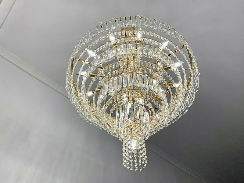 Luxury Crystal Chandelier D115-80cm(DEMO) - Galaxy Lighting NZ