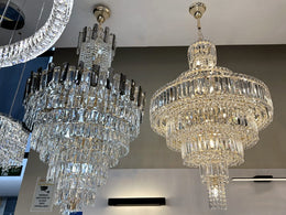 Luxury Crystal Chandelier D115-80cm(DEMO) - Galaxy Lighting NZ