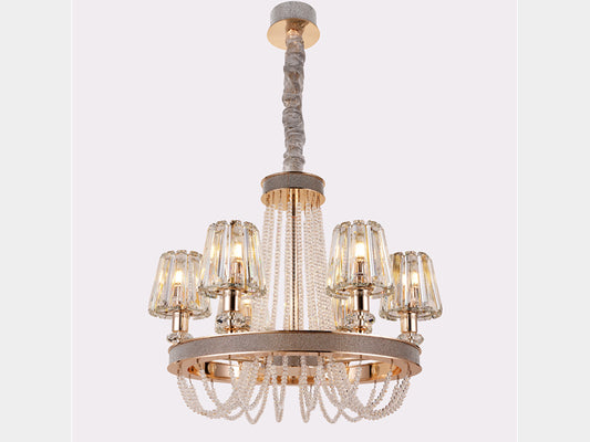 Luxury Crystal Chandelier Drop Light D116-1.3m - Galaxy Lighting NZ