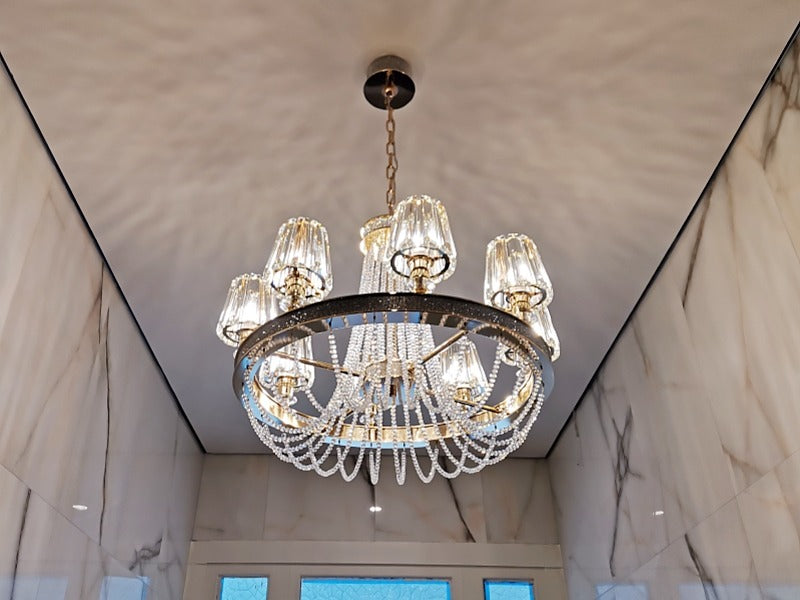 Luxury Crystal Pendant Light D116-60cm(DEMO) - Galaxy Lighting NZ