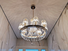 Luxury Crystal Pendant Light D116-60cm(DEMO) - Galaxy Lighting NZ
