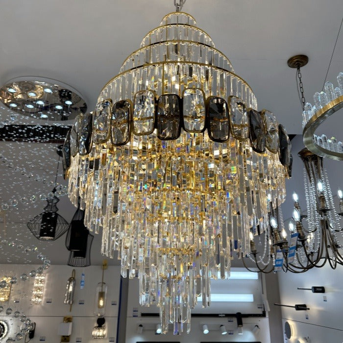 Crystal Chandelier Drop Light D117-D800 - Galaxy Lighting NZ