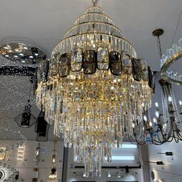 Crystal Chandelier Drop Light D117-D800 - Galaxy Lighting NZ