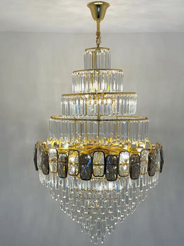 Crystal Chandelier Drop Light D117-D800 - Galaxy Lighting NZ