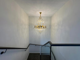 Crystal Chandelier Drop Light D117-D800 - Galaxy Lighting NZ