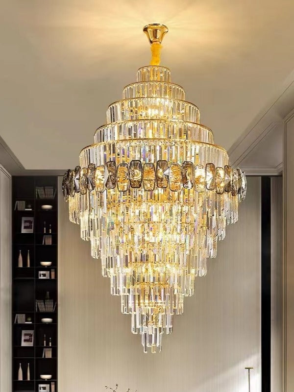 Crystal Chandelier Drop Light D117-D800 - Galaxy Lighting NZ