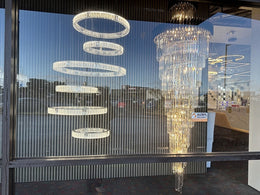 Black and Gold Luxury Crystal Chandelier Drop Light D119-2.8M - Galaxy Lighting NZ