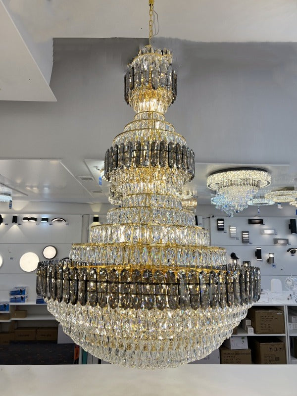 Luxury Crystal Chandelier Drop Light D120-D1.2M - Galaxy Lighting NZ