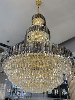 Luxury Crystal Chandelier Drop Light D120-D1.2M - Galaxy Lighting NZ