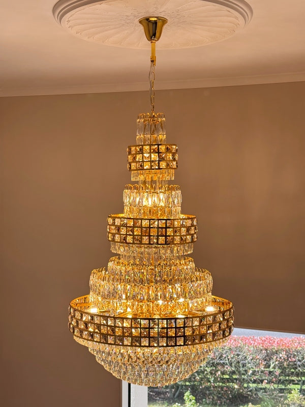Crystal Chandelier Drop Light D121-D800 - Galaxy Lighting NZ