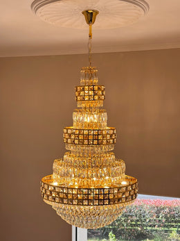 Crystal Chandelier Drop Light D121-D800 - Galaxy Lighting NZ