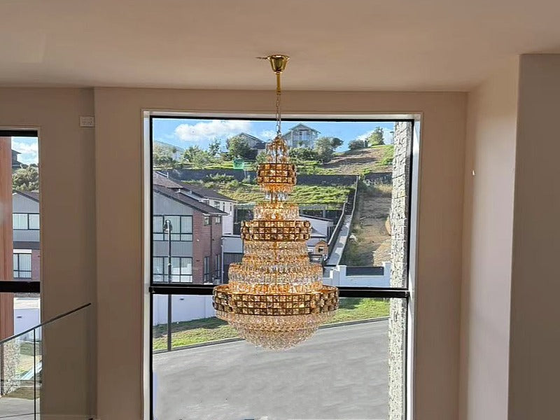 Crystal Chandelier Drop Light D121-D800 - Galaxy Lighting NZ