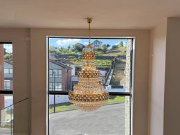 Crystal Chandelier Drop Light D121-D800 - Galaxy Lighting NZ