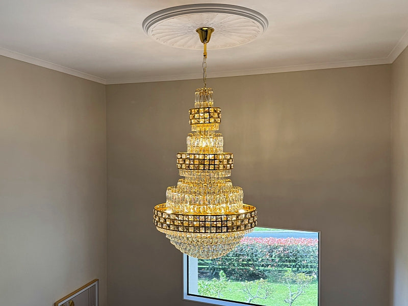 Crystal Chandelier Drop Light D121-D800 - Galaxy Lighting NZ