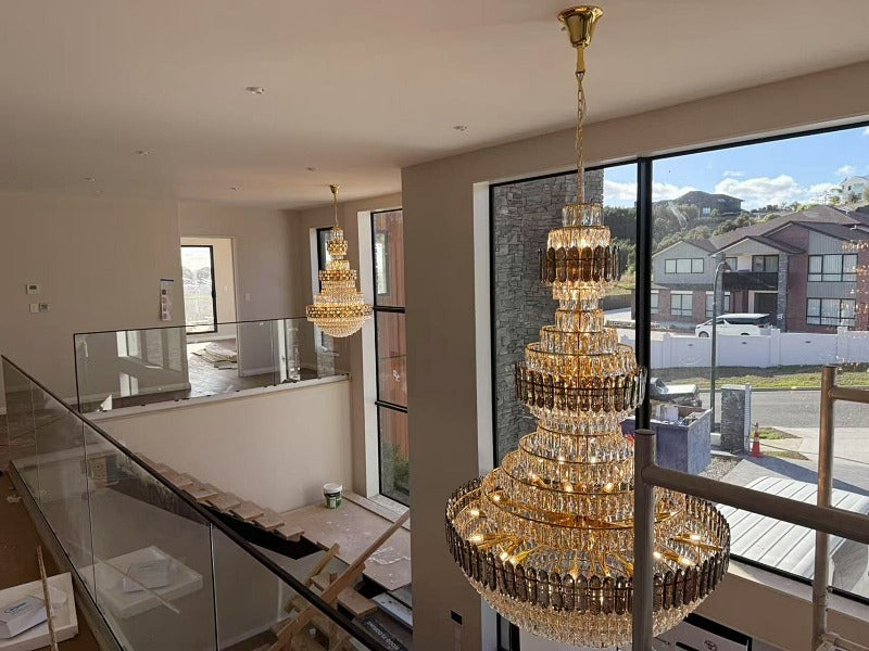 Luxury Crystal Chandelier Drop Light D120-D1.2M - Galaxy Lighting NZ