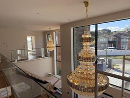 Luxury Crystal Chandelier Drop Light D120-D1.2M - Galaxy Lighting NZ