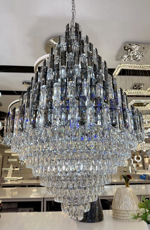 Crystal Chandelier D129-D1000 - Galaxy Lighting NZ