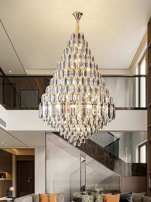 Crystal Chandelier D129-D1000 - Galaxy Lighting NZ