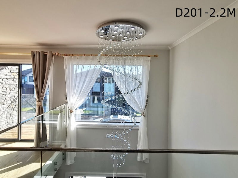 Crystal Drop Light D201-2.2m(DEMO) - Galaxy Lighting NZ