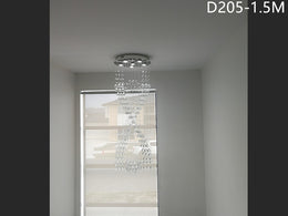 Crystal Drop Light D205-1.5m - Galaxy Lighting NZ