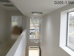 Crystal Drop Light D205-1.5m - Galaxy Lighting NZ