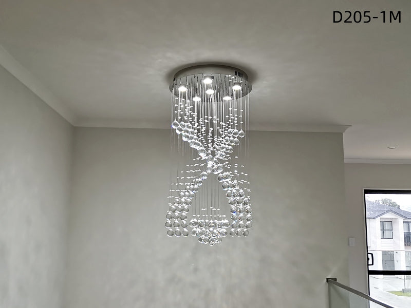 Crystal Drop Light D205-1.5m - Galaxy Lighting NZ