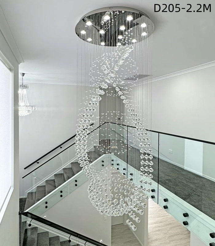 Crystal Drop Light D205-1.5m - Galaxy Lighting NZ