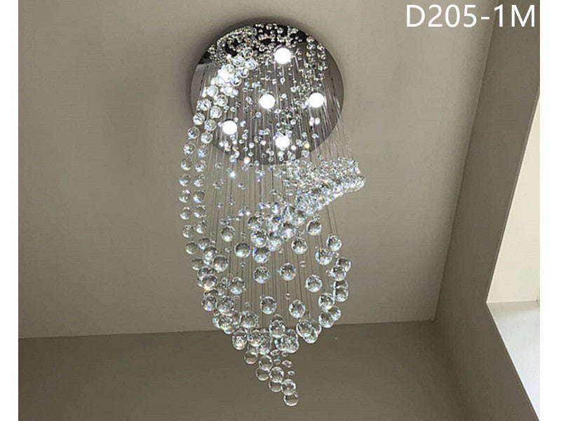 Crystal Drop Light D205-1.5m - Galaxy Lighting NZ