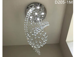 Crystal Drop Light D205-1.5m - Galaxy Lighting NZ